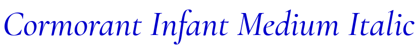 Cormorant Infant Medium Italic लिपि